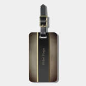 Elegant Luxury, leder look Bagagelabel (Voorkant verticaal)