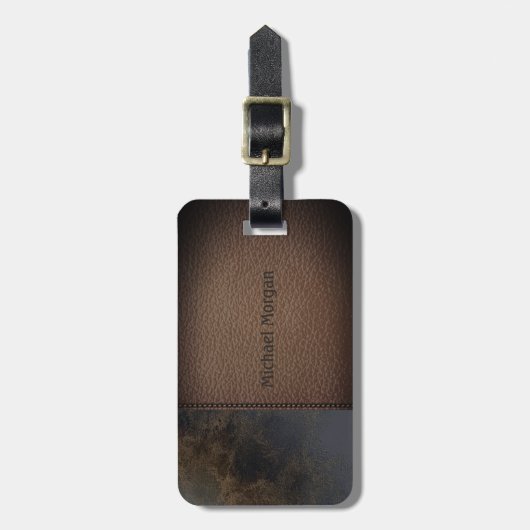 Elegant Luxury, leest de look-Personalized Bagagelabel (Voorkant verticaal)