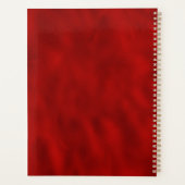 Elegant Luxury Red Gold Floral Wedding Planner (Achterkant)