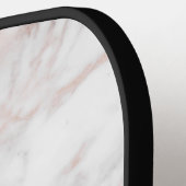 Elegant Luxury Roos-gold Faux Marble Pickleball Paddle (Links Detail)