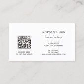 Elegant Luxury Rose Gold 3D Abstract | QR Code Visitekaartje (Achterkant)