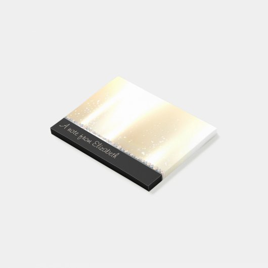 Elegant Luxury Simple, Diamonds, Pearls Post-it® Notes (Schuin)