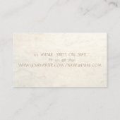 Elegant Luxury Simple, Diamonds, Pearls Visitekaartje (Achterkant)