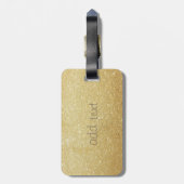 Elegant Luxury Sophisticated, Cat, Glittery Bagagelabel (Achterkant verticaal)