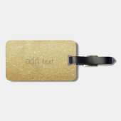 Elegant Luxury Sophisticated,Glittery Heart Bagagelabel (Achterkant horizontaal)