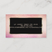 Elegant Luxury Stylish Glitter, Lijst Visitekaartje (Achterkant)
