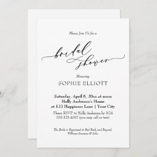 Elegant Luxury Typography Vrijgezellenfeest Simple Kaart