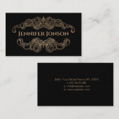 Elegant Luxury Vintage Style Lijst Visitekaartje (Voorkant / Achterkant)