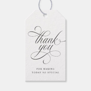 Elegant Luxury Wedding Dank je wel voor de tags Cadeaulabel