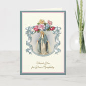 Elegant Maagd Mary Christelijk condoleances Dank u Bedankkaart (Voorkant)