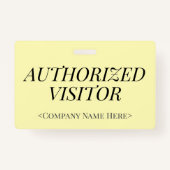 Elegant "MACHTIGDE VISITOR"-badge Badge (Voorkant)