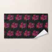 Elegant Magenta Roos Floral Bouquet Bad Handdoek (Handdoek)