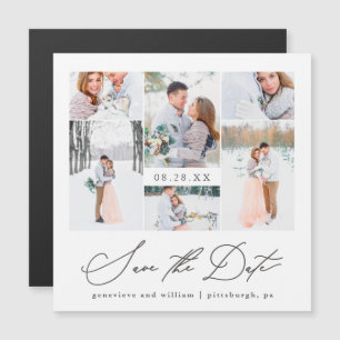 Elegant Magnetic Photo Wedding Save the Date