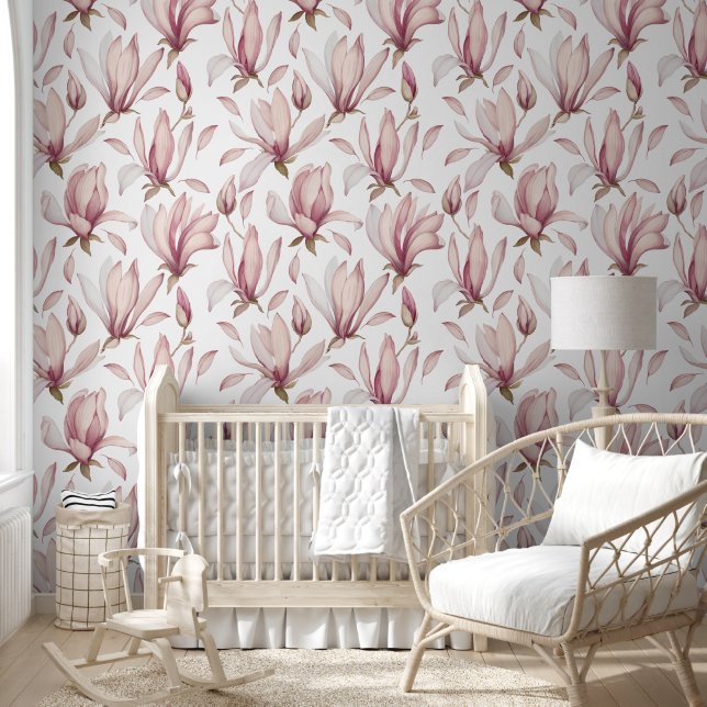 Elegant Magnolia Behang (Kinderen)