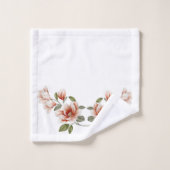 Elegant Magnolia Blooms Bathroom Towel Set Bad Handdoek (Wasdoekje)