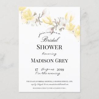 Elegant Magnolia Blossom Vrijgezellenfeest Kaart