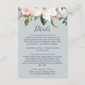 Elégant Magnolia Blue Grey Détails Carte de boîtie (Devant)