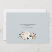 Élégant Magnolia | Faire-part Black Elopement (Dos)