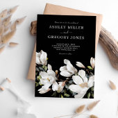 Elégant Magnolia Faire-part de mariage Photo