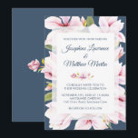 Elégant Magnolia Floral Wedding Invitations<br><div class="desc">Ces invitations de mariage ont de belles fleurs de magnolia. Ils font partie de la collection Elegant Magnolia Mariage qui comprend des articles de papeterie et des cadeaux mariages assortis. Visitez la page de collection de notre magasin pour voir la gamme complète de produits mariages et nuptiaux que vous pouvez...</div>