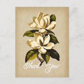 Elegant Magnolia Flower dank u Briefkaart (Voorkant)