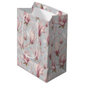Elegant Magnolia Medium Cadeauzakje (Voorkant Gekanteld)