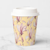 Elegant Magnolia Papieren Bekers (Achterkant)