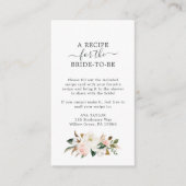 Elegant Magnolia | Verzoek om witte en zwarte ontv Informatiekaartje (Voorkant)