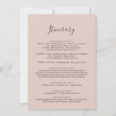 Elegant Magnolia White Welkom Letter & Itinerary (Achterkant)