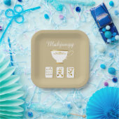 Elegant Mahjong Party Paper Plate Papieren Bordje (Feest)