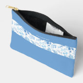 Elegant Maid of Honor Blue Floral  Etui (Open)