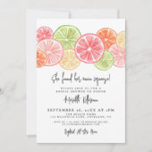 Elegant Main Squeeze Citrus Bridal Shower Kaart (Voorkant)