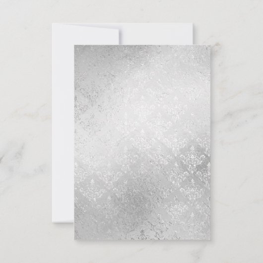 Elégant mais simple mariage gay Rsvp (Dos)