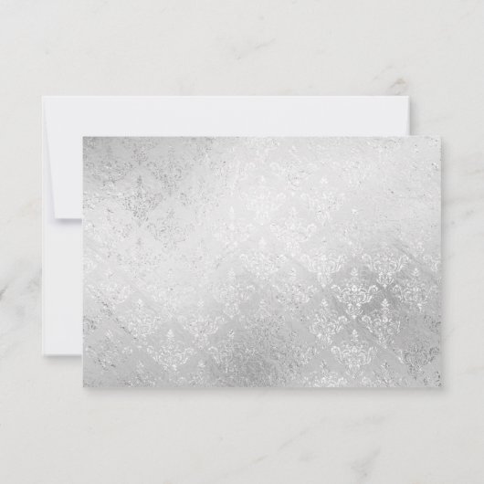 Elégant mais simple mariage gay Rsvp (Dos)