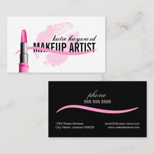 Elegant Makeup Artist Visitekaartje