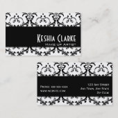 Elegant Makeup Artist Visitekaartje Damask (Voorkant / Achterkant)
