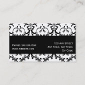 Elegant Makeup Artist Visitekaartje Damask (Achterkant)