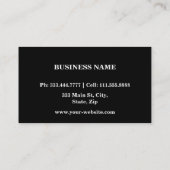 Elegant Makeup kunstenaar Cosmetoloog Cosmetologie Visitekaartje (Achterkant)