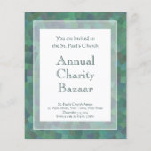 Elegant Malachite Green Geometric Pattern Flyer (Achterkant)