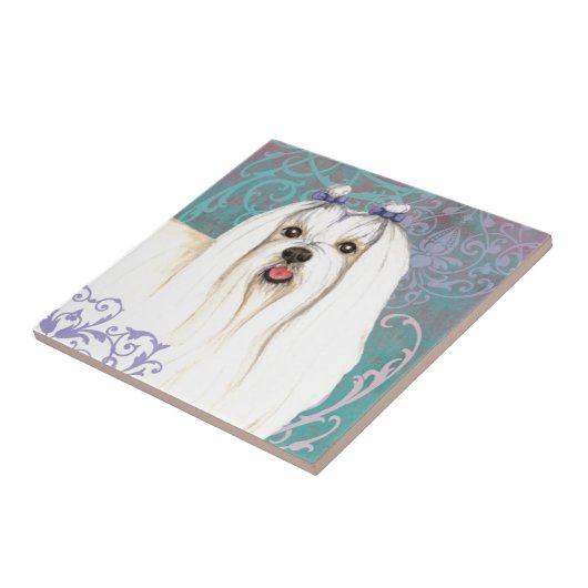 Elegant Maltese Tegeltje (Zijkant)
