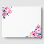 Elegant Maman Baby Sloth Baby shower livre d'invit (Verso)