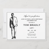 Elegant Man met zonnebril en pak Verjaardag Kaart (Voorkant)