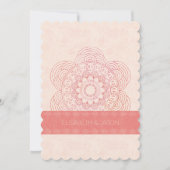 Elegant Mandala Boho Chic Wedding Kaart (Voorkant)