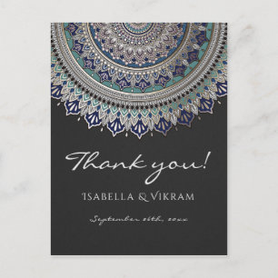 Elegant Mandala bruiloft dank u Briefkaarten