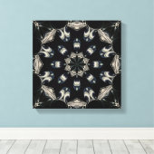 Elegant Mandala Canvas Afdruk (Insitu (Houten vloer))