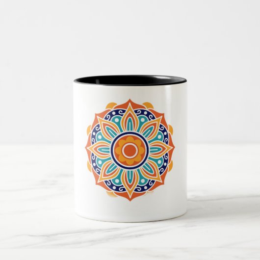 Élégant Mandala en céramique Mug cadeau parfait po (Centre)