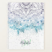 Elégant mandala floral et confetti image (Devant)