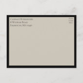 Elegant Mandala Indian Boho Black Bridal Shower Uitnodiging Briefkaart (Achterkant)