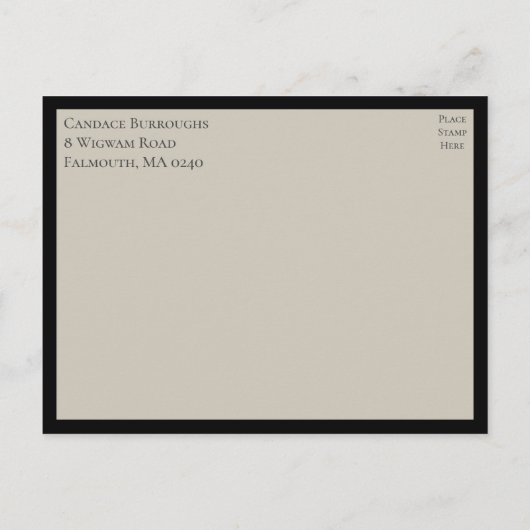 Elegant Mandala Indian Boho Black Bridal Shower Uitnodiging Briefkaart (Achterkant)