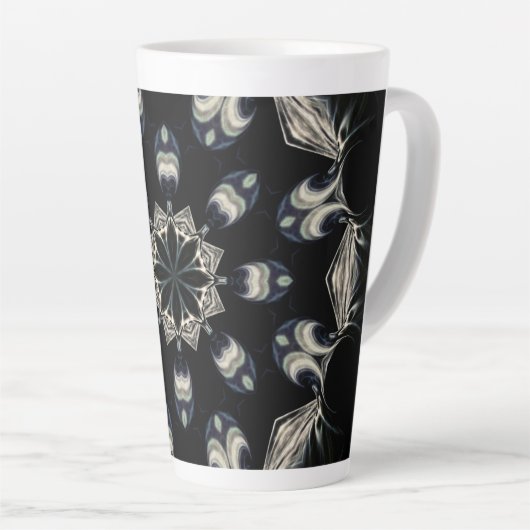 Elegant Mandala Latte Mok (Rechterhoek)